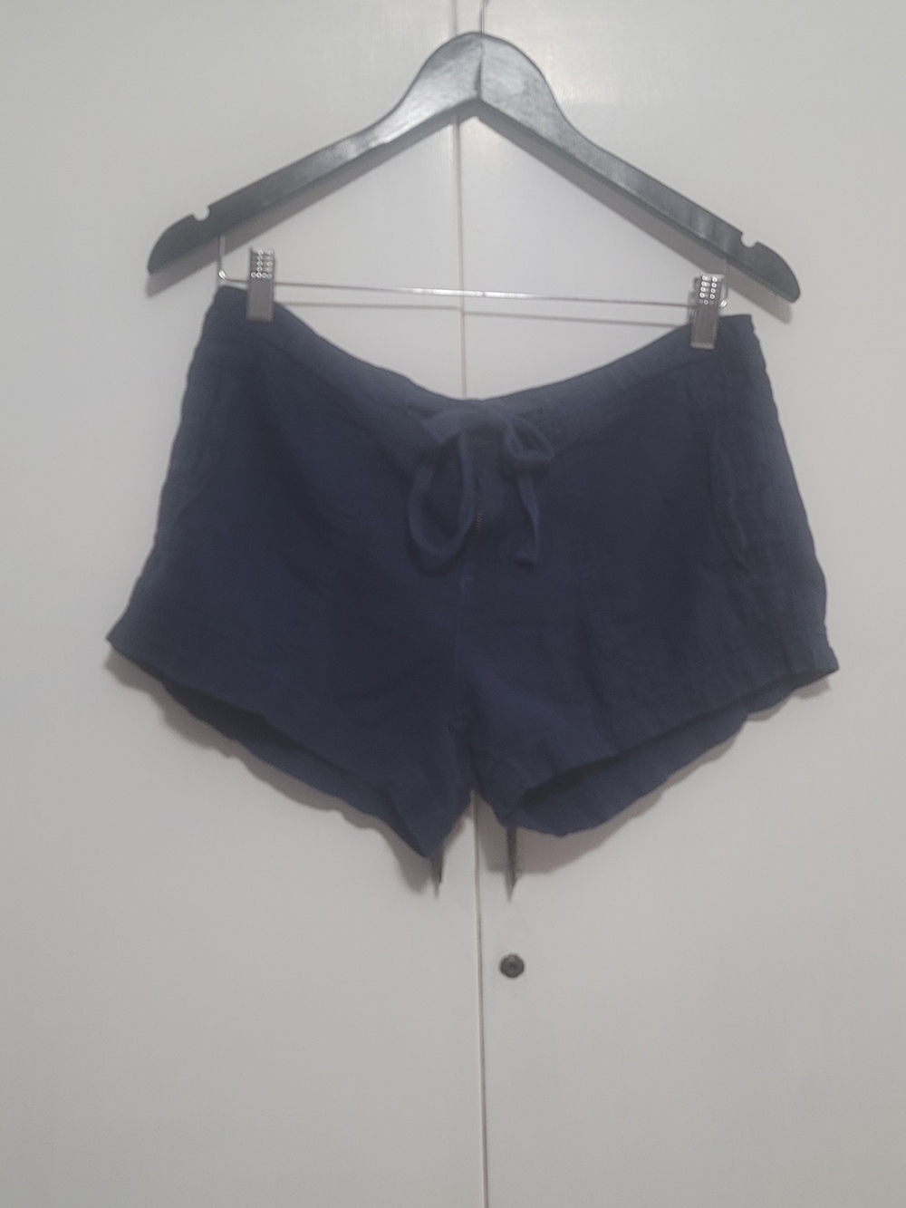 UNIONBAY Navy Drawstring Linen Shorts